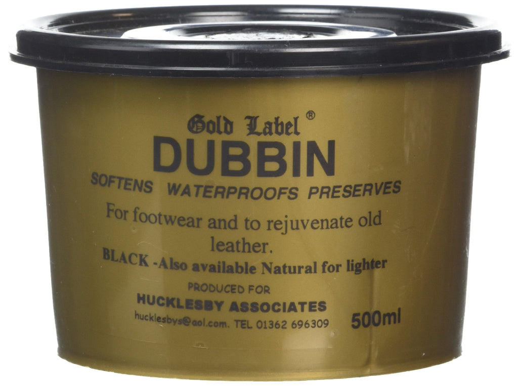 Gold Label Dubbin Softens, Waterproofs & Preserves Leather, Horse Tack, Boots Black - PawsPlanet Australia