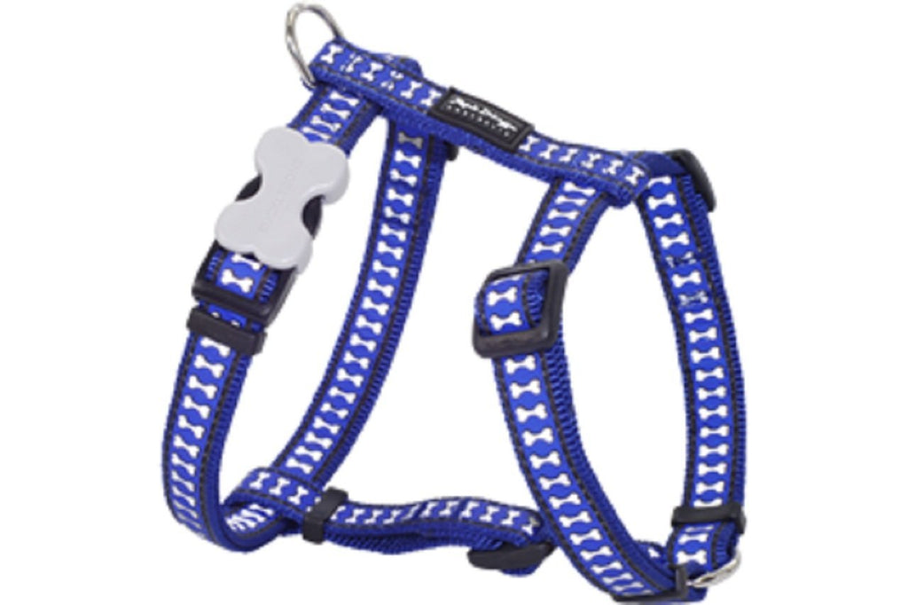 [Australia] - Red Dingo Reflective Dog Harness, Small, Dark Blue 