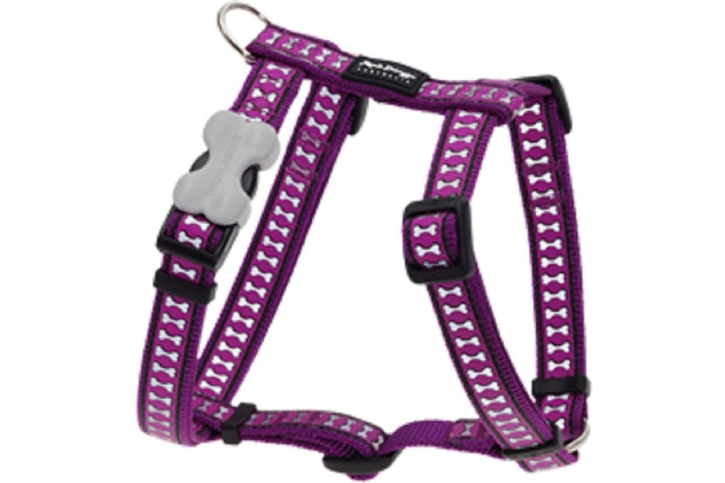 [Australia] - Red Dingo Reflective Dog Harness, Small, Purple 