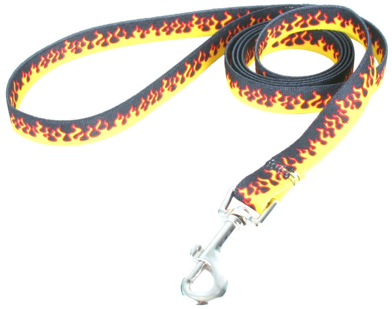 [Australia] - Yellow Dog Design Standard Lead, Bear Lodge Medium Red Flames 