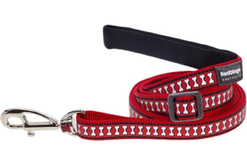 [Australia] - Red Dingo Reflective Dog Lead, Small Red 