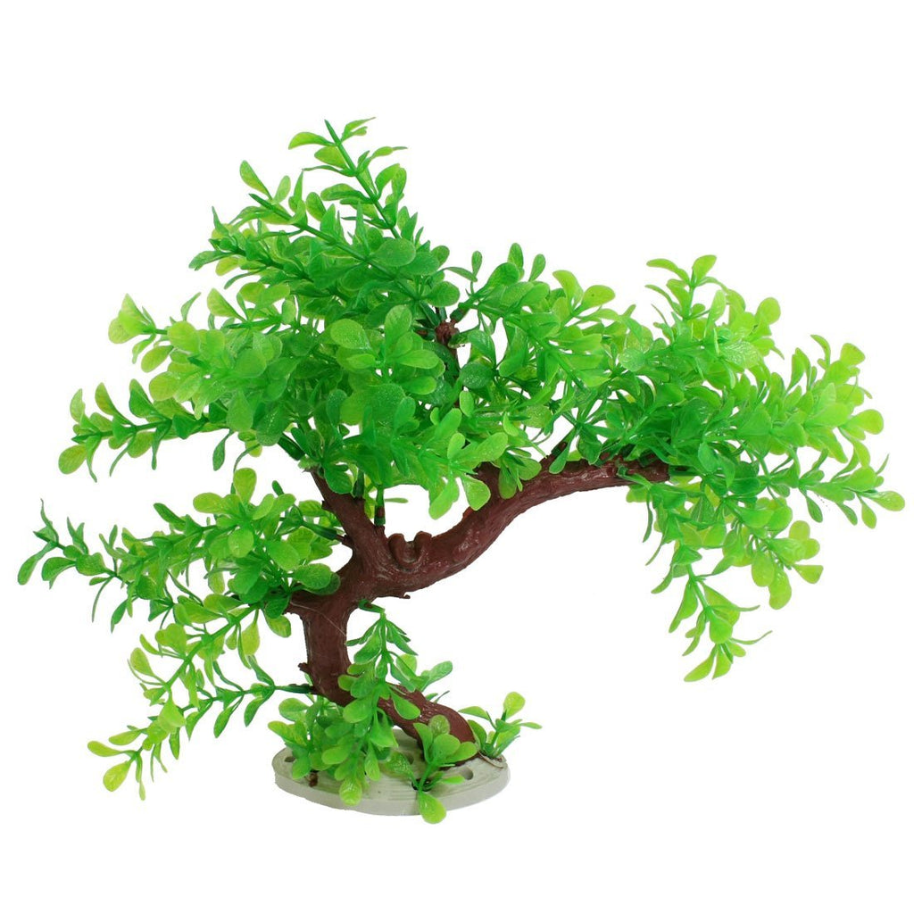 [Australia] - uxcell Green Burgundy Artificial Plastic Tree Plant Decor 10.2" for Aquarium Tank 