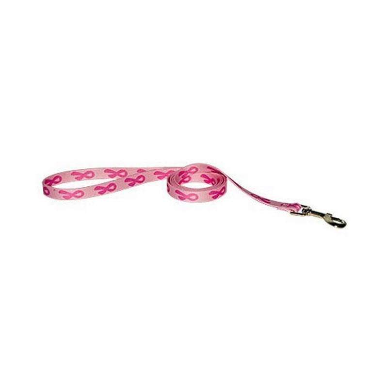 [Australia] - Yellow Dog Design Standard Leads, Breast Cancer Awareness Collection 3/8" x 60" (5 ft.) Breast Cancer Pink 