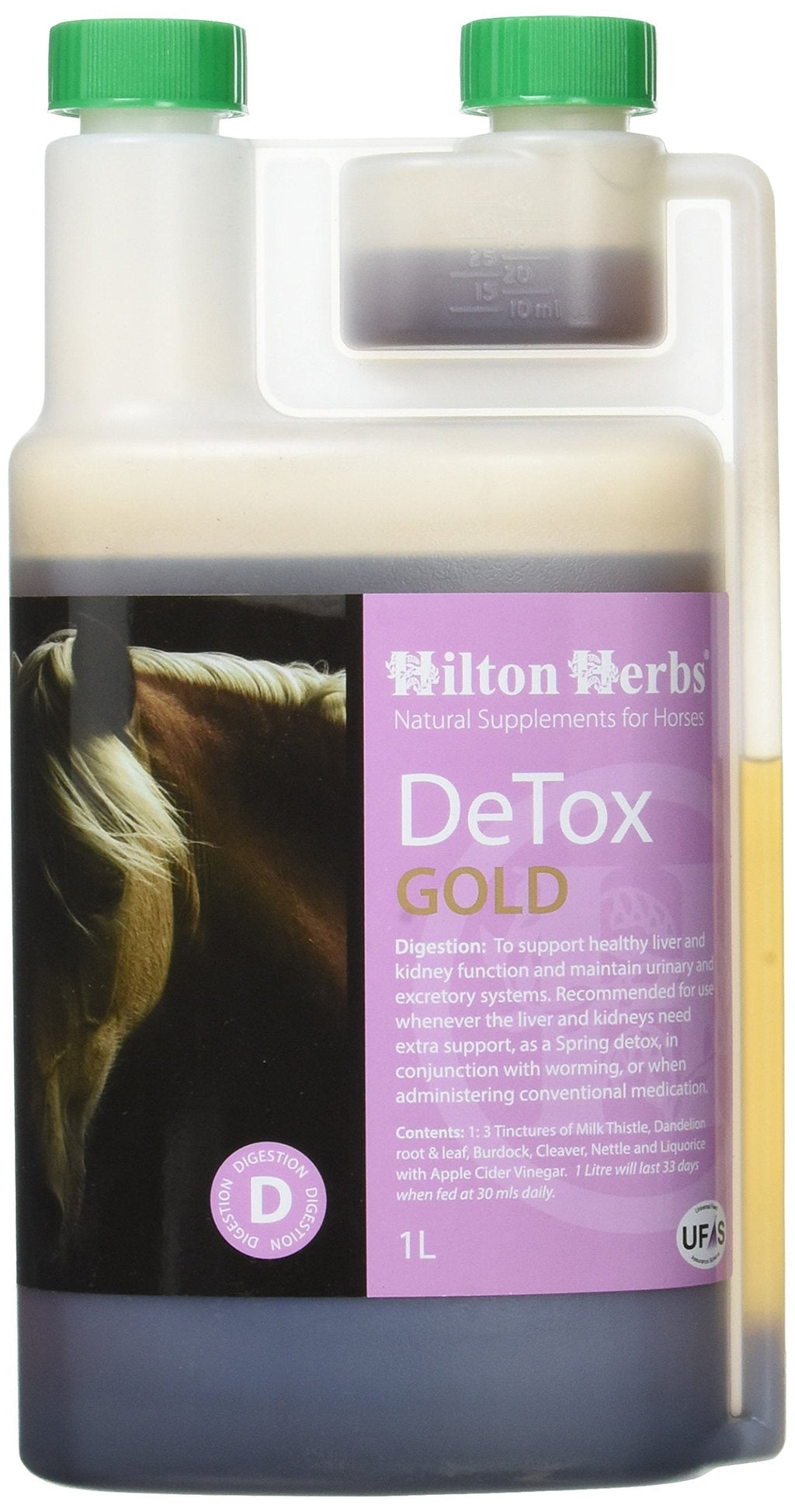 Hilton Herbs Detox Gold 1 Litre 0.2 g (Pack of 1) - PawsPlanet Australia