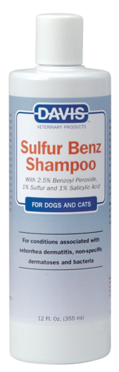 [Australia] - Davis Sulfur Benz Shampoo for Pets, 12 oz 12 Ounce 