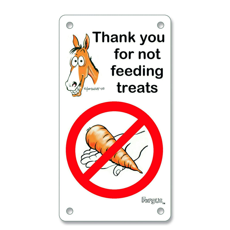 "No Treats" Stall Sign - PawsPlanet Australia