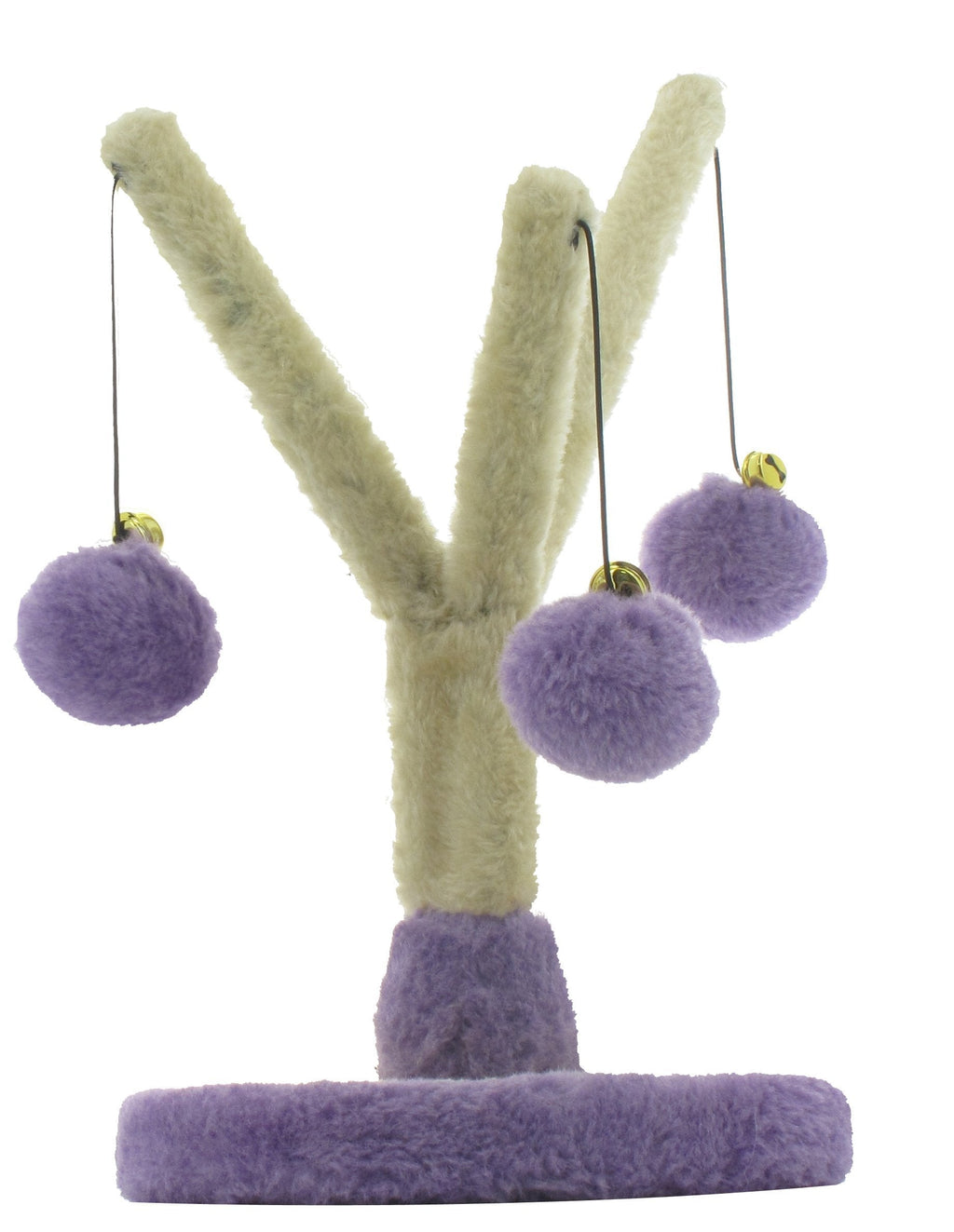 [Australia] - Penn Plax Cat Tree Activity Center with 3 Plush Hanging Cat Toys, 12 Inches High 