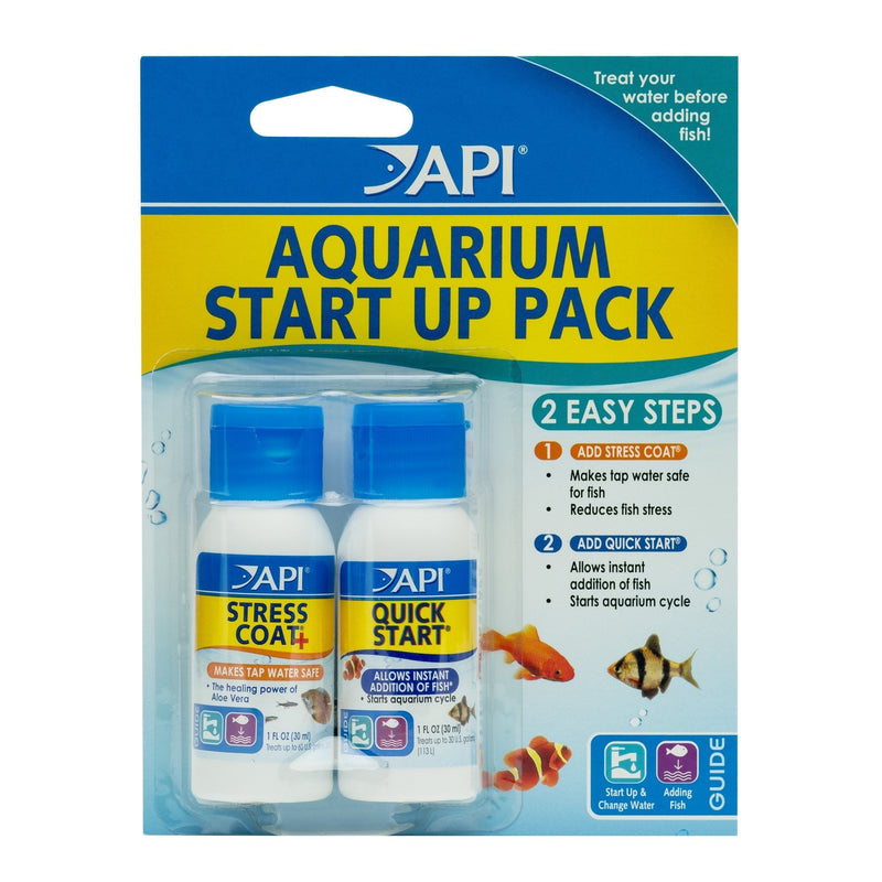 API AQUARIUM START UP PACK Water Conditioner 1.25-Ounce Bottle 2-Pack - PawsPlanet Australia