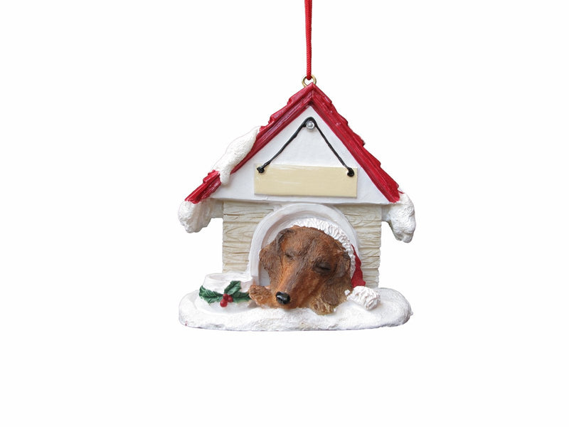 [Australia] - Dachshund Red Dog House Ornament 