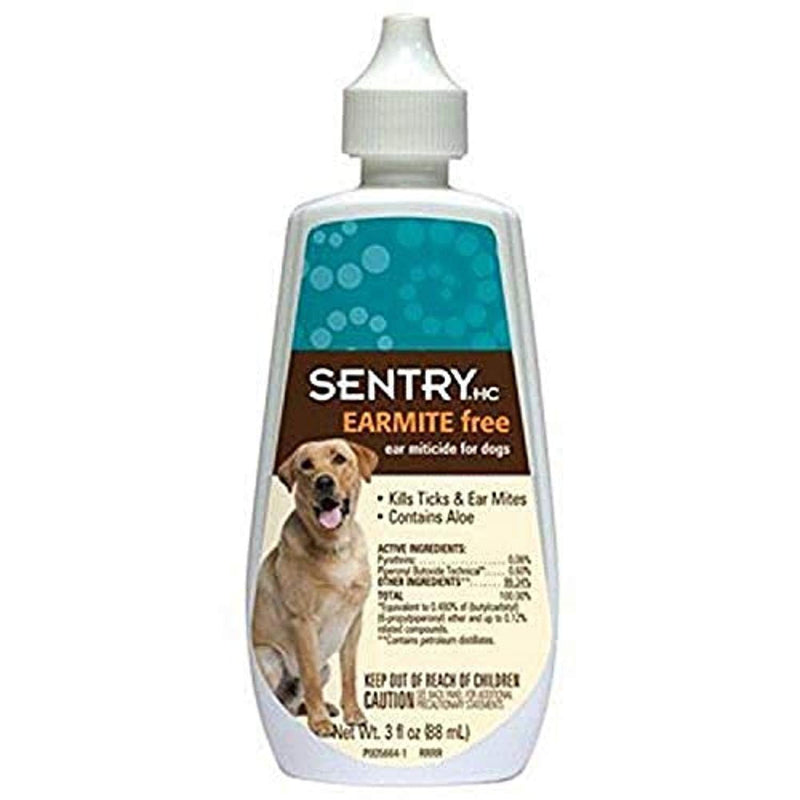 SENTRY HC EARMITEfree Ear Miticide for Dogs, 3 oz - PawsPlanet Australia