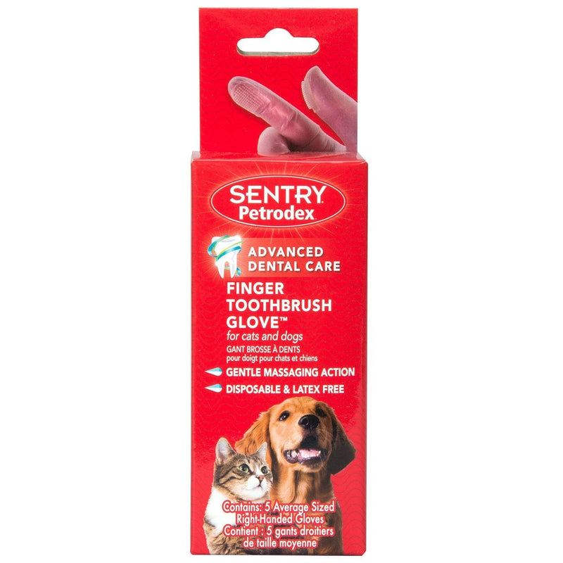 Petrodex Finger Toothbrush for Cats and Dogs, 5 Count - PawsPlanet Australia