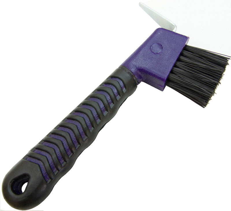 [Australia] - Intrepid International Rubber Hoof Pick with Brush Purple 