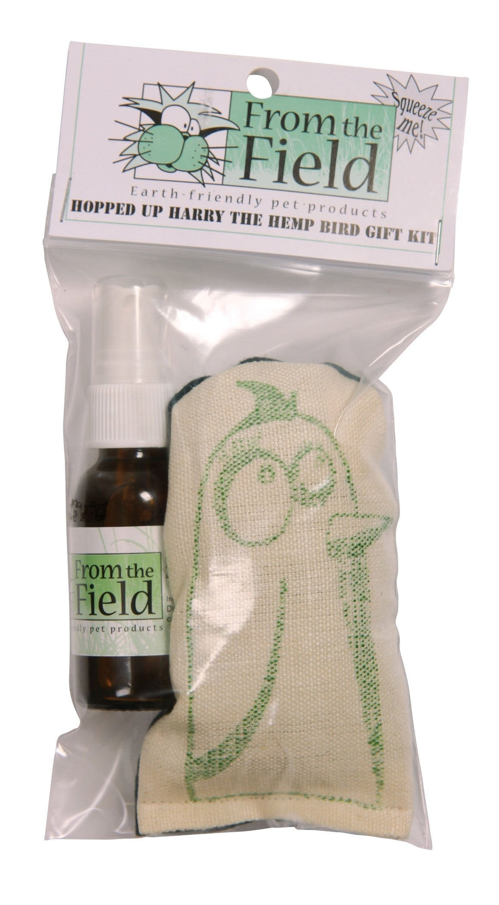 [Australia] - From The Field Hopped Up Harry The Hemp Bird Catnip Toy Gift Kit 