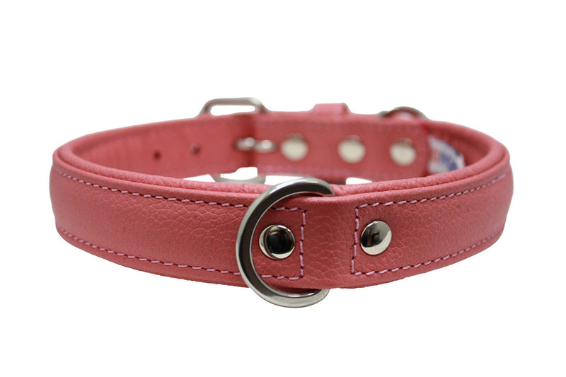 [Australia] - Alpine Plain Dog Collar by Angel. 22" X 1", Bubblegum Pink 