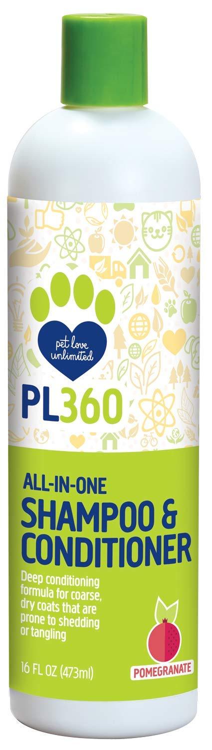 [Australia] - PL360 All-in-One Dog Shampoo & Conditioner All-in-One, Pomegranate 1 pack 