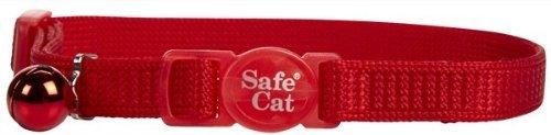 [Australia] - Coastal Pet Products CCP7001RED Nylon Safe Cat Adjustable Breakaway Collar with Bells, Red (Parent) 