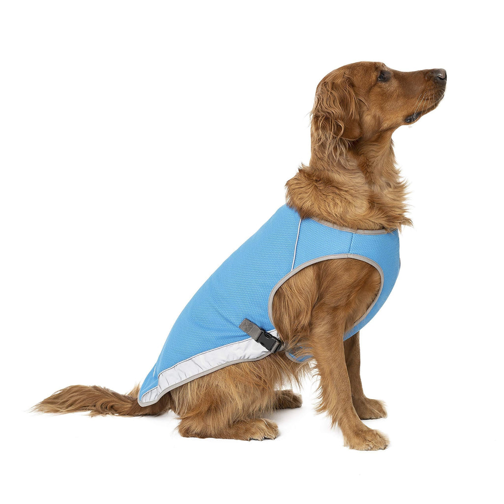 Canada Pooch | Chill Seeker Dog Cooling Vest | Water Evaporative and Adjustable 18 Aqua - PawsPlanet Australia