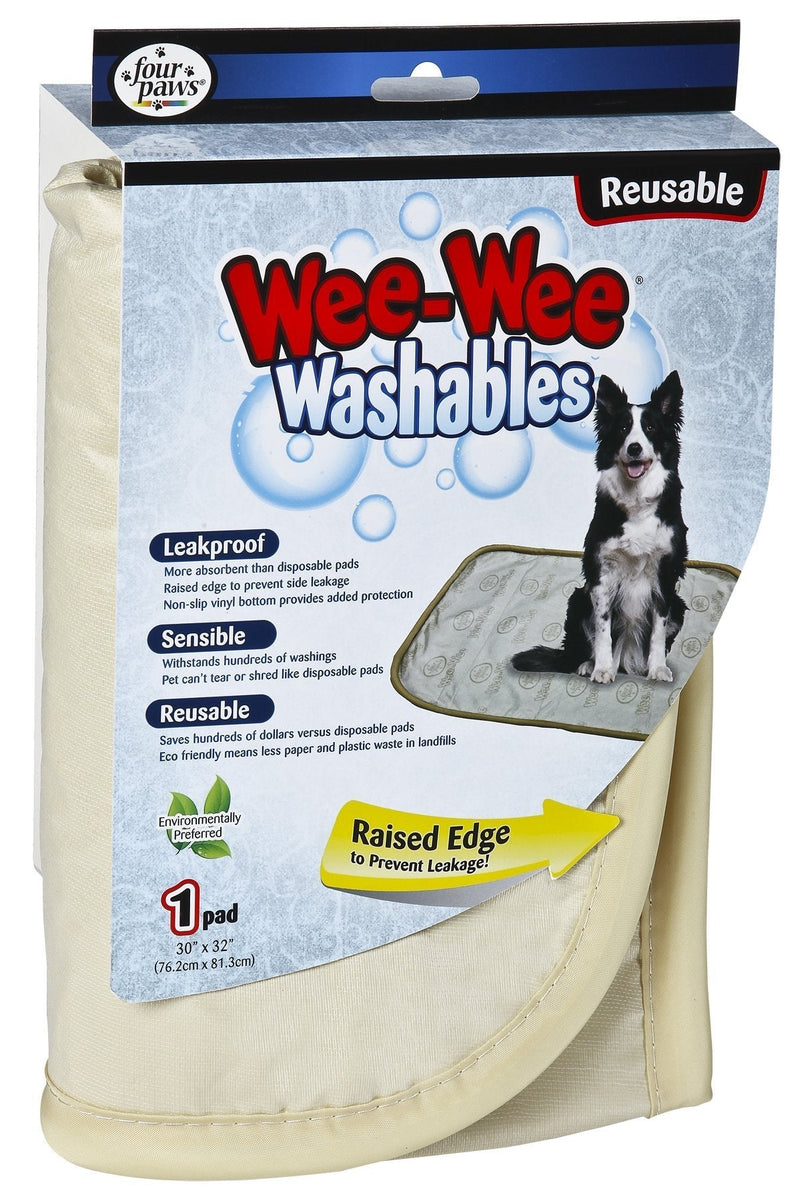 [Australia] - Four Paws Wee-Wee Washables Reusable Puppy Potty Training Pad, Large, 30 x 32, Model Number: 100202081 