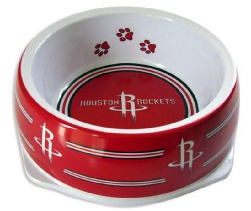[Australia] - Sporty K9 NBA Houston Rockets Pet Bowl, Small 