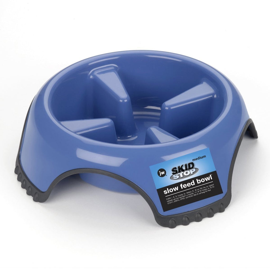 [Australia] - Slow Feed Non-Skid Dog Bowl Large (Blue/White) 