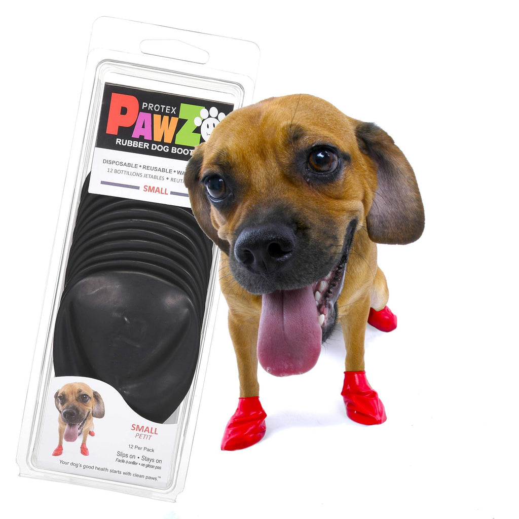 [Australia] - Pawz Dog Boots (Small) | Dog Paw Protection with Dog Rubber Booties | Dog Booties for Winter, Rain and Pavement Heat | Waterproof Dog Shoes for Clean Paws 