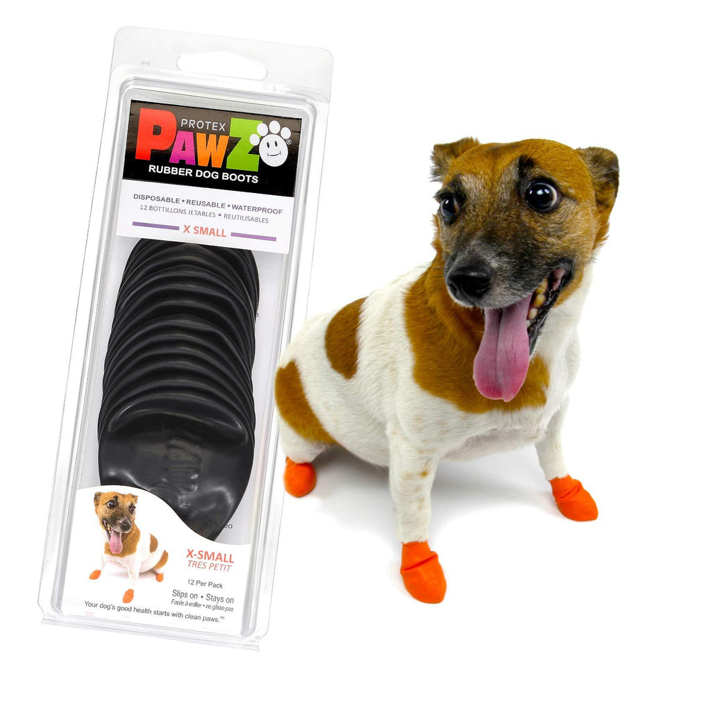 Pawz Dog Boots (X-Small) | Dog Paw Protection with Dog Rubber Booties | Dog Booties for Winter, Rain and Pavement Heat | Waterproof Dog Shoes for Clean Paws - PawsPlanet Australia