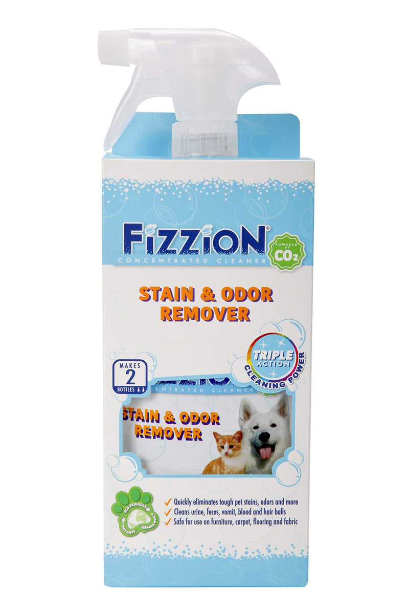 [Australia] - Fizzion Pet Stain & Odor Remover 23oz Empty Spray Bottle 2 Refills (Makes 46oz) Original 