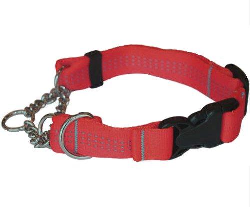 [Australia] - Canine Equipment Technika Quick Release Martingale Dog Collar Small - 3/4" Width Red 