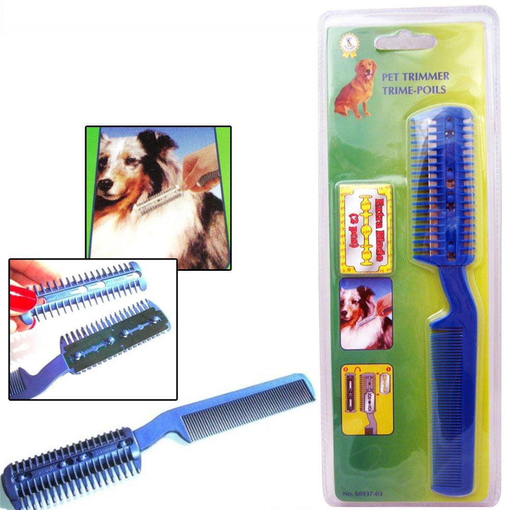 [Australia] - Symak Sales Co Pet Dog Cat Hair Trimmer with Comb + 2 Razor Cutting Grooming Cut Care New Save 