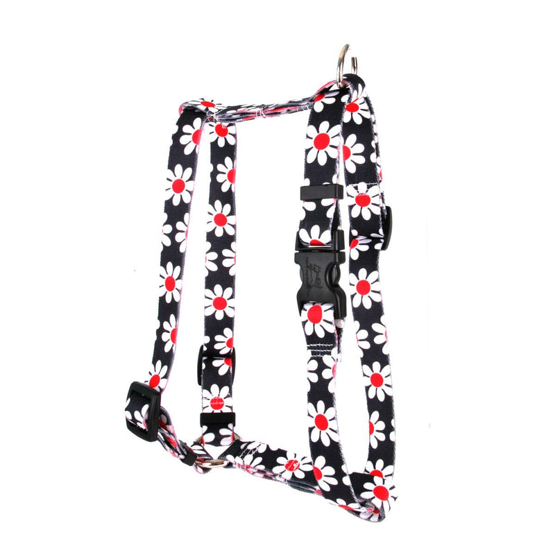 [Australia] - Yellow Dog Design Pet Harness, Small/Medium, Black Daisy 