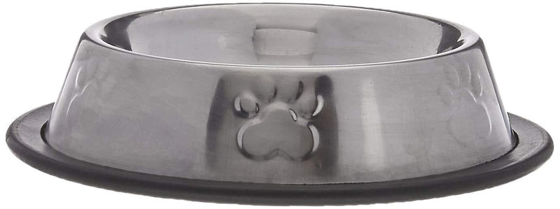 [Australia] - Paws 'n' Claws Stainless Steel Non Slip/Skid Small Pet Dog Cat Bowl Feeder Dish 