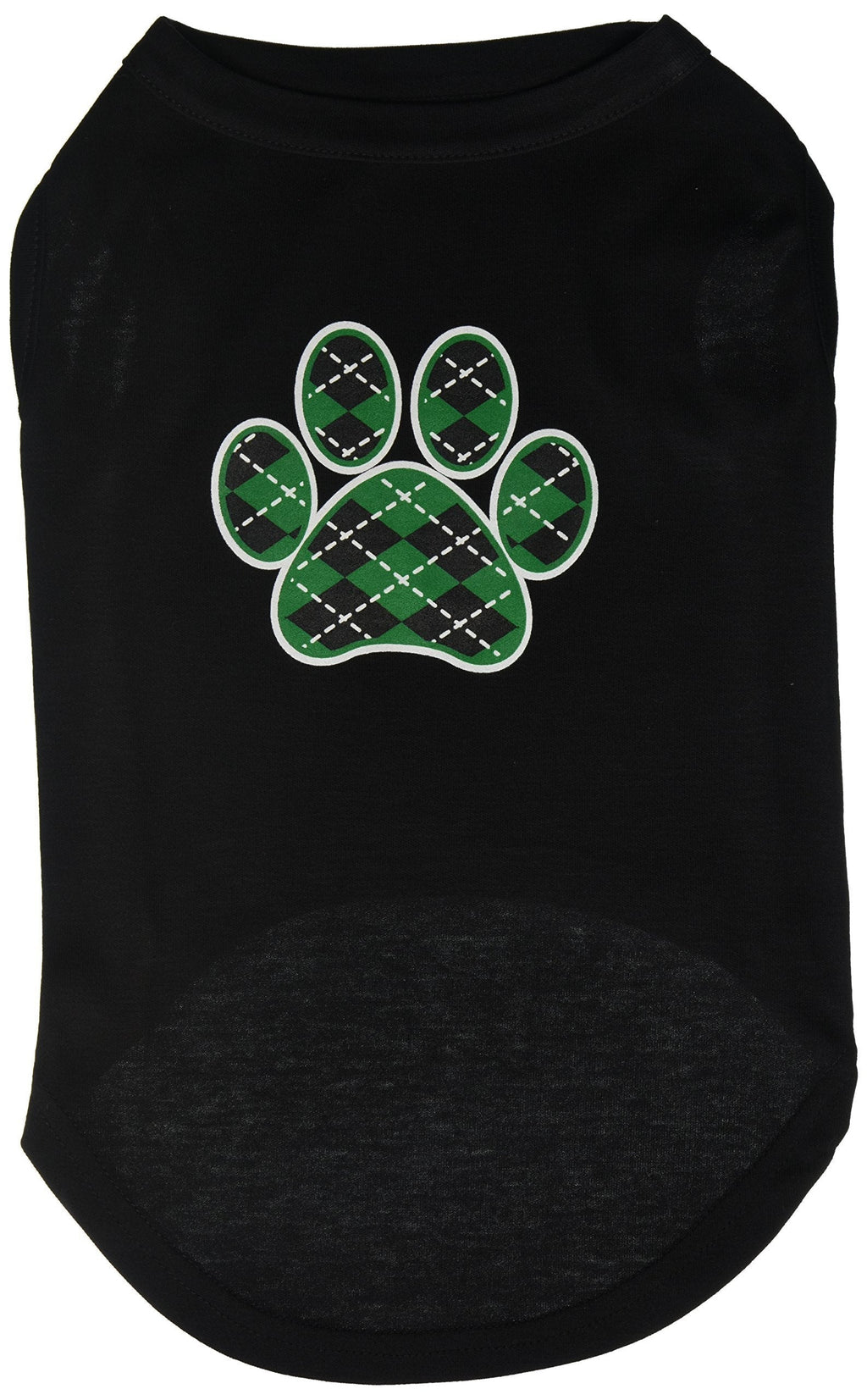 [Australia] - Mirage Pet Products Argyle Paw Green Screen Print Shirt Black XL (16) 