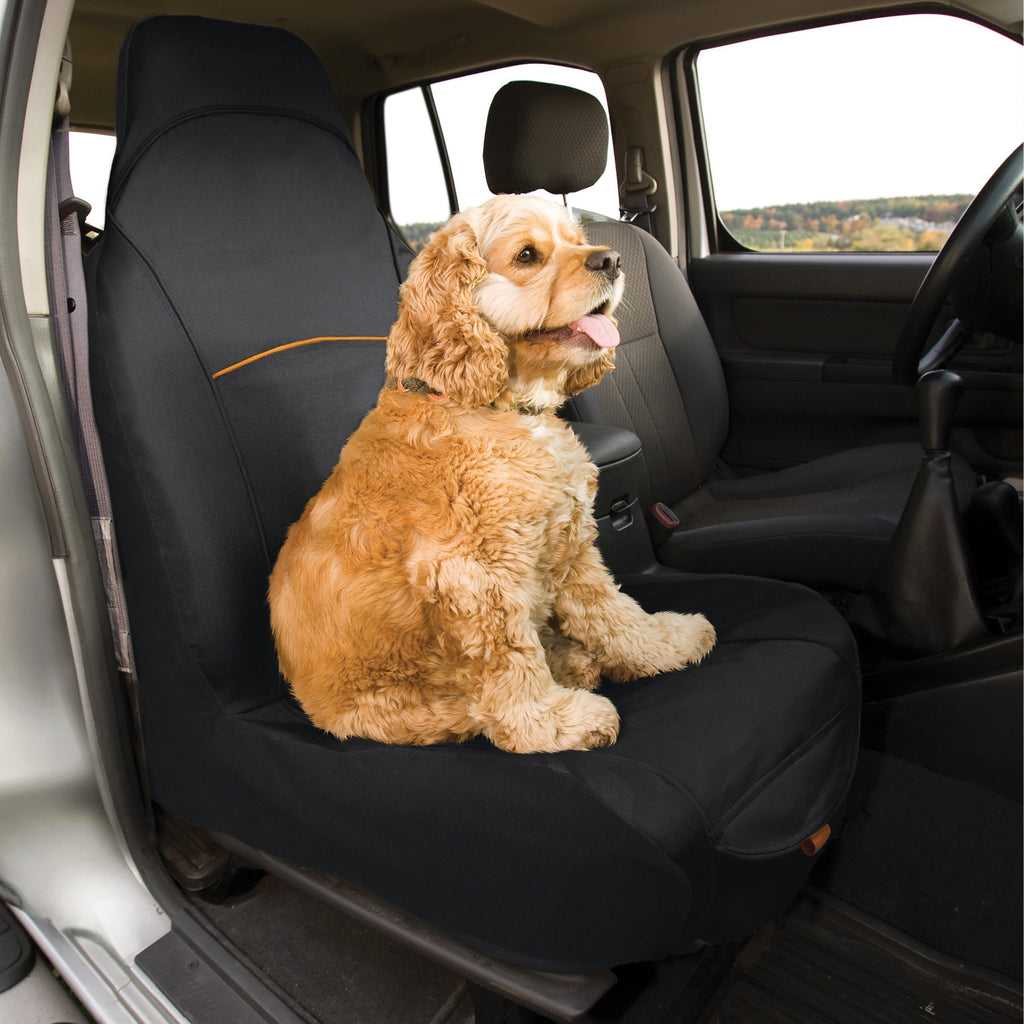 [Australia] - Kurgo CoPilot Bucket Seat Cover for Dogs —Waterproof, Stain Resistant & Machine Washable Black 