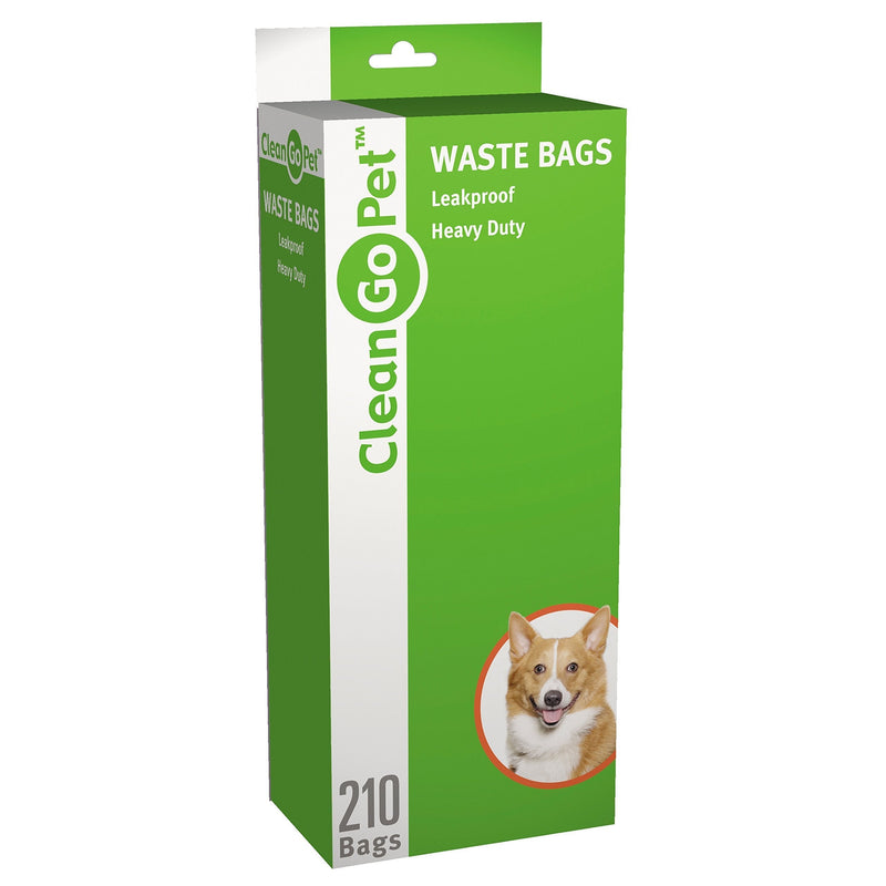 [Australia] - Clean Go Pet Heavy Doody Dog Waste Bags, 21-Pack, Leakproof Poop Bags - Silver with Black Printing 