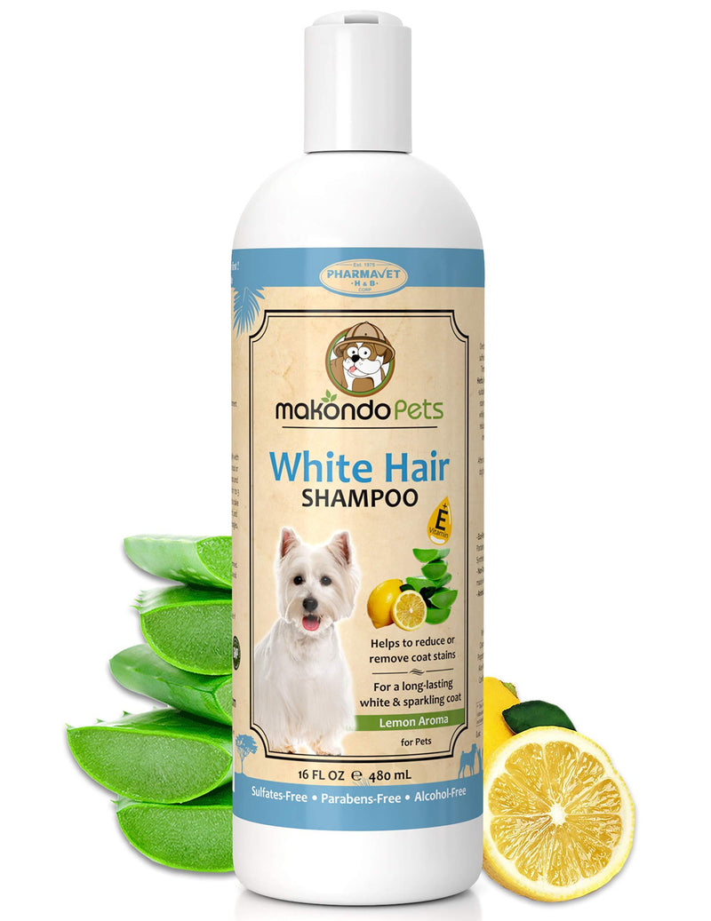 [Australia] - Dog Whitening Shampoo– for Dogs with White/Light Colored Hair/Coat/Fur–White Haired Pets Shampoo for Itching/Dry/Sensitive Skin–Biodegradable/Non Toxic/Vet Best Formula 