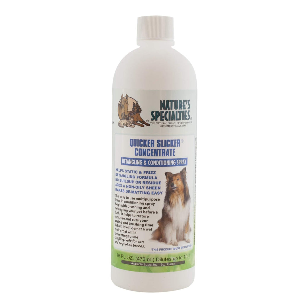 [Australia] - Nature's Specialties Quicker Slicker Conditioner Concentrate for Dogs Cats, Non-Toxic Biodegradeable, 16oz 