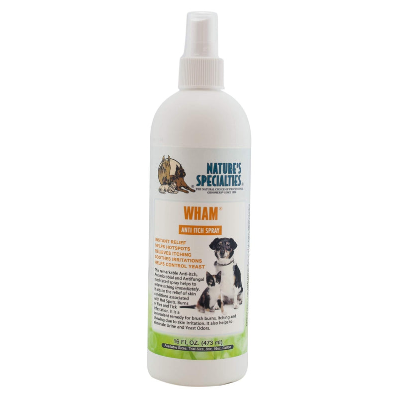 Nature's Specialties Anti-Itch Medicated Dog Spray for Pets, Ready to Use, Made in USA, Wham Anti-Itch, 16oz - PawsPlanet Australia