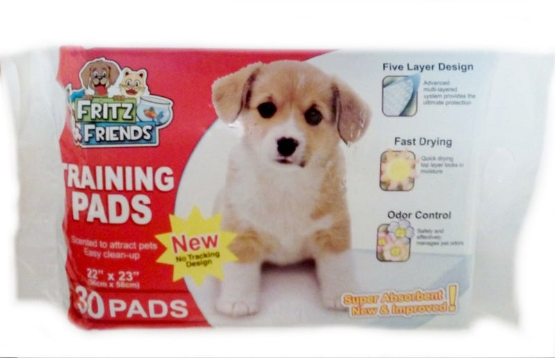 [Australia] - Pet Training Pads By Fritz & Friends 30 Pads - 22 X 23 