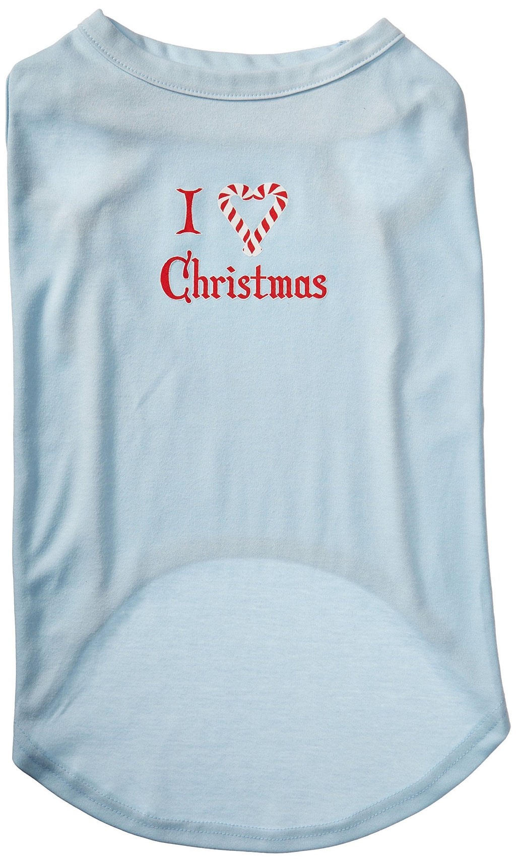 [Australia] - Mirage Pet Products 20-Inch I Heart Christmas Screen Print Shirts for Pets, 3X-Large, Baby Blue 