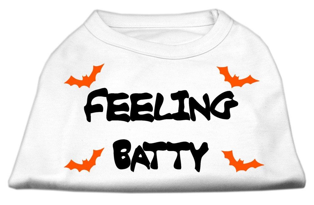 [Australia] - Mirage Pet Products Feeling Batty Screen Print Shirts White XS (8) 