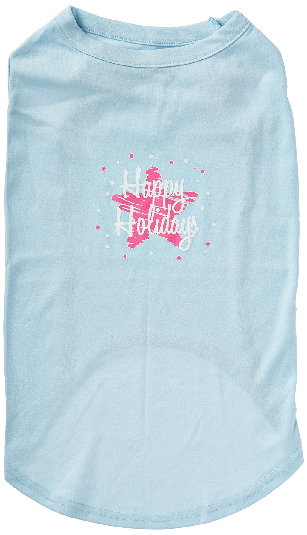 [Australia] - Mirage Pet Products 20-Inch Scribble Happy Holidays Screenprint Shirts for Pets, 3X-Large, Baby Blue 