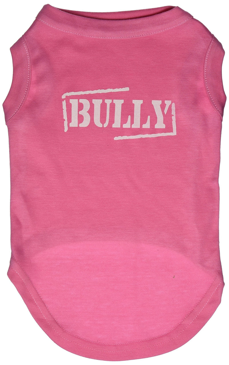 [Australia] - Mirage Pet Products 14-Inch Bully Screen Printed Shirts for Pets, Large, Bright Pink 