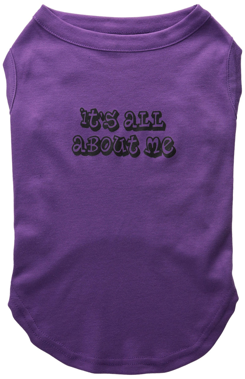 [Australia] - Mirage Pet Products 16-Inch It's All About Me Screen Print Shirts for Pets, X-Large, Purple 