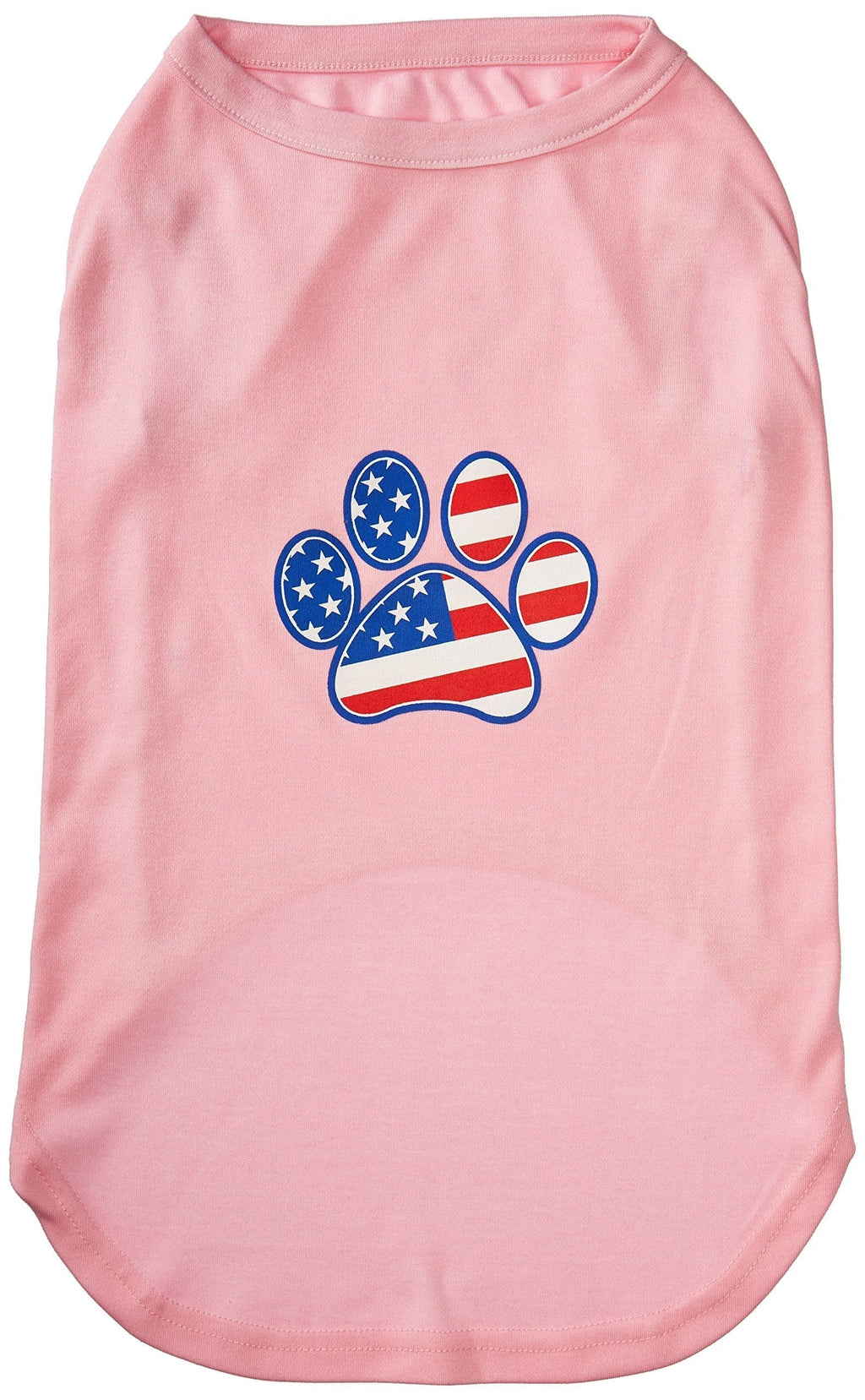 [Australia] - Mirage Pet Products Patriotic Paw Screen Print Shirts Light Pink XXXL(20) 