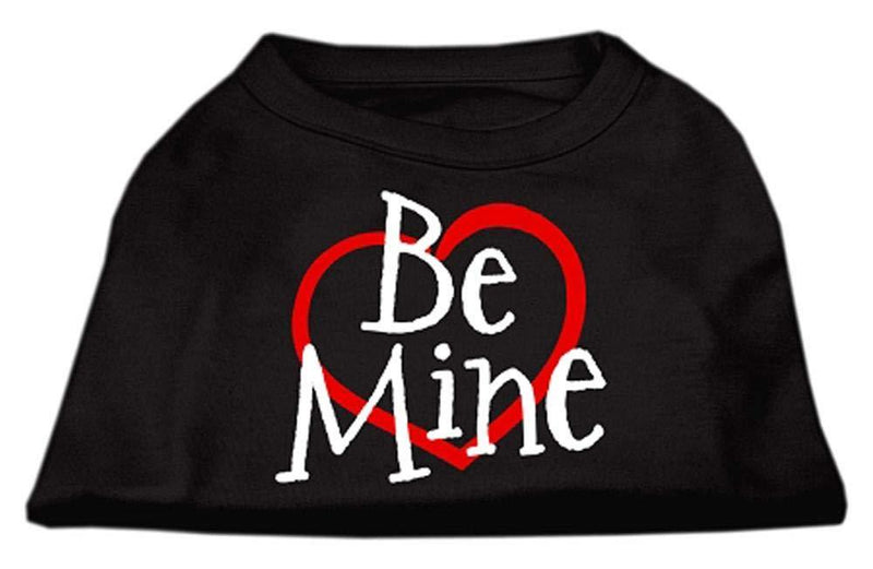 [Australia] - Mirage Pet Products 8-Inch Be Mine Screen Print Shirt for Pets, X-Small, Black 