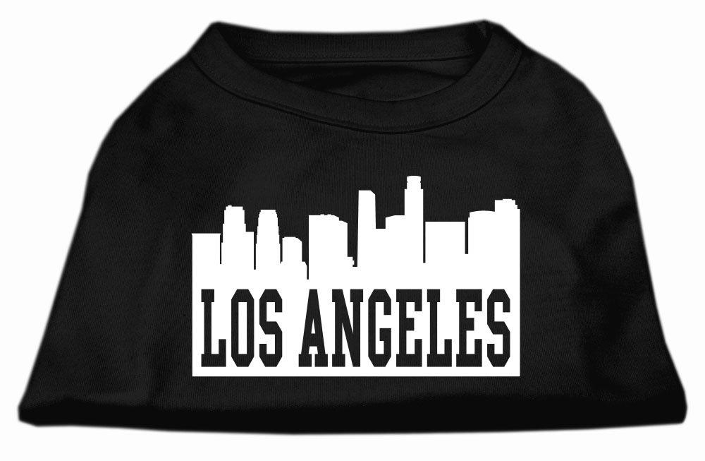 [Australia] - Mirage Pet Products 14-Inch Los Angeles Skyline Screen Print Shirt for Pets, Large, Black 