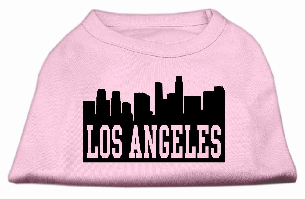 [Australia] - Mirage Pet Products 12-Inch Los Angeles Skyline Screen Print Shirt for Pets, Medium, Light Pink 