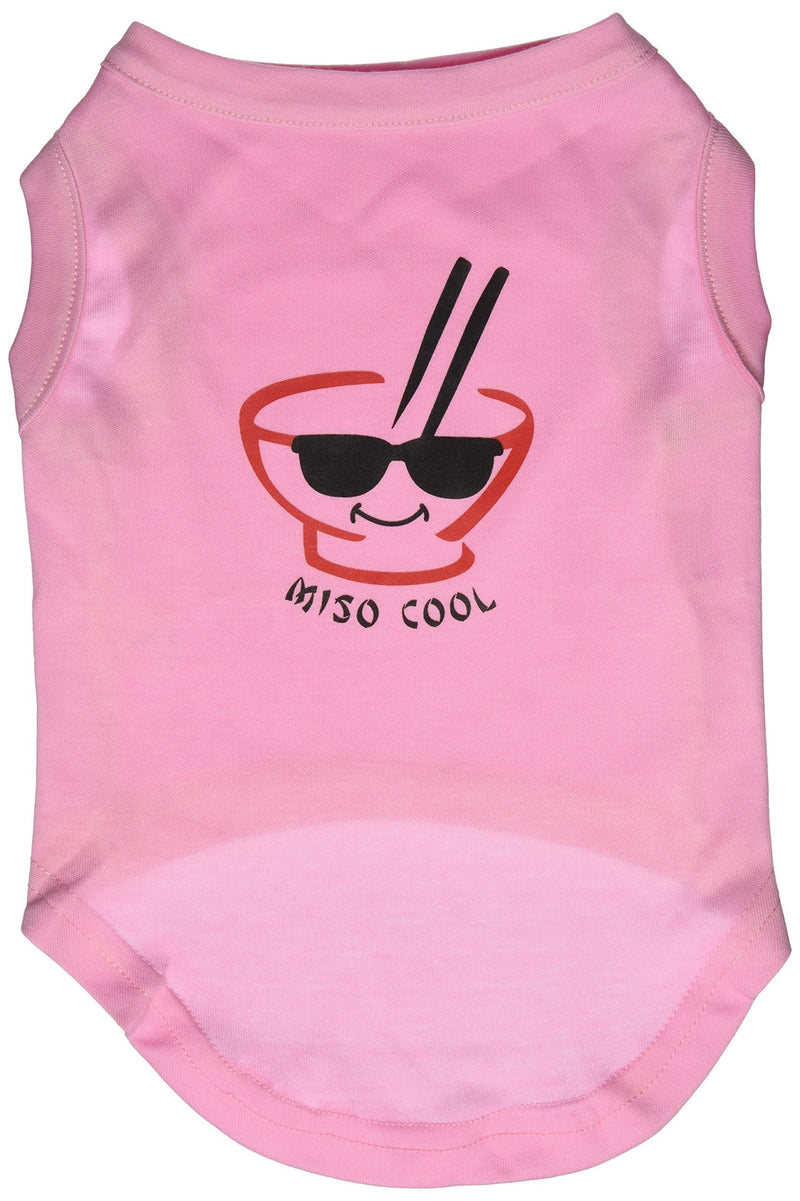 [Australia] - Mirage Pet Products 14-Inch Miso Cool Screen Print Shirts for Pets, Large, Pink 