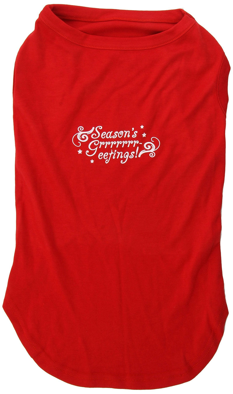 [Australia] - Mirage Pet Products 20-Inch Seasons Greetings Screen Print Shirts for Pets, 3X-Large, Red 