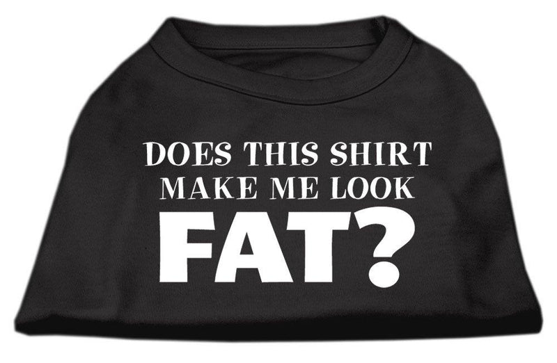 [Australia] - Mirage Pet Products 18-Inch Does This Shirt Make Me Look Fat Screen Printed Shirt for Pets, XX-Large, Black 